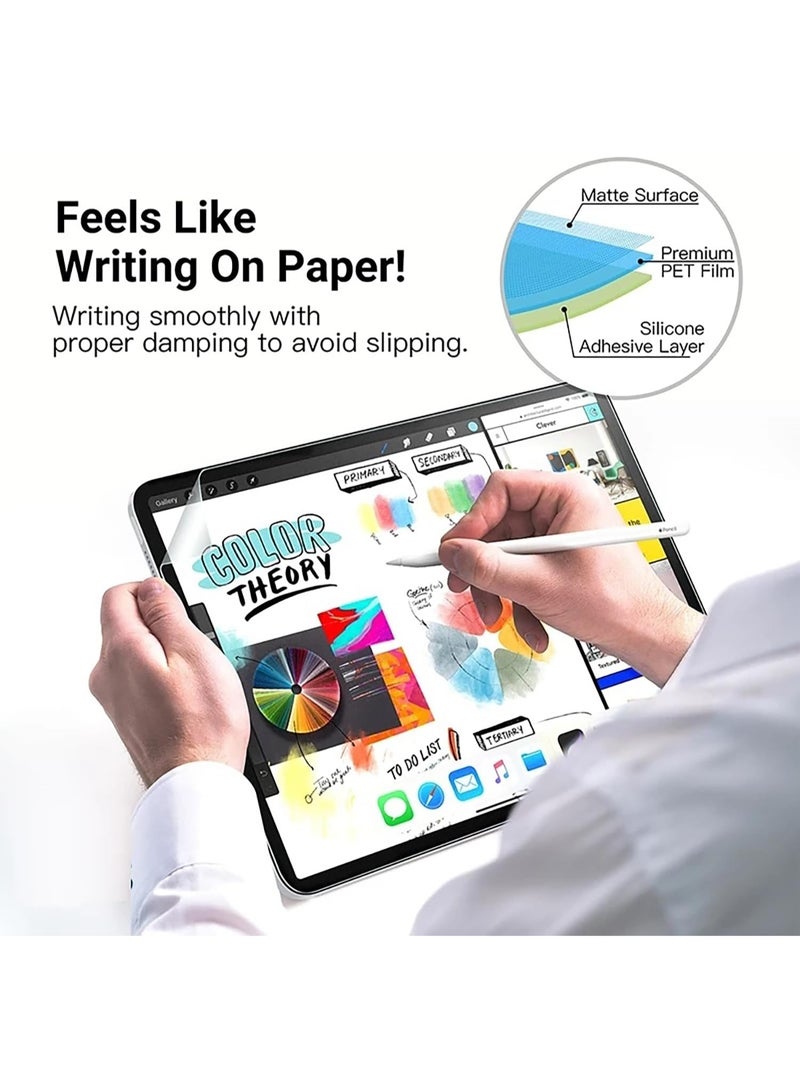 2Packs Paper Feel Screen Protector compatible with 12.1 inch Honor Pad 10 2025/Pad 9 2024/Honor V8 Pro 12.1 2024/Redmi Pad Pro 12.1 2025/Xiaomi Poco Pad 12.1 2025 , Drawing Writing Feels Like Paper,Anti Glare Scratch Resistant Matte Film Guard - Image 2